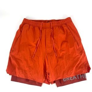 Lululemon Surge Short 6" SE Liner Flame Red Medium
